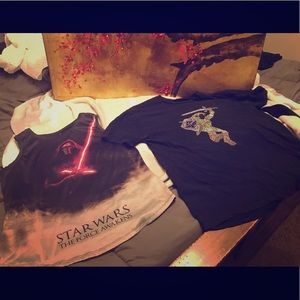 2 size small shirts UNISEX , Star Wars and Zelda